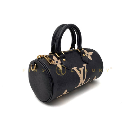 Papillon BB Bag Embossed Monogram - Black / GHW
