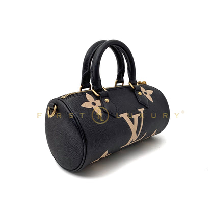 Papillon BB Bag Embossed Monogram - Black / GHW