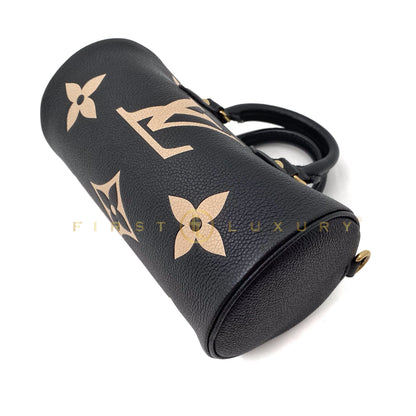 Papillon BB Bag Embossed Monogram - Black / GHW