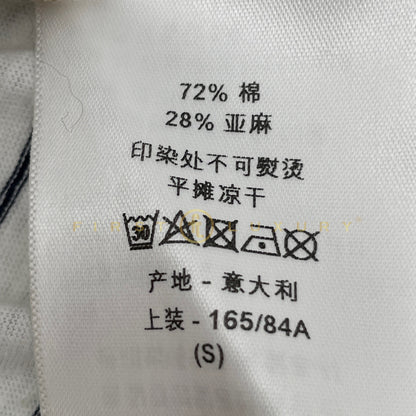 Mariniere Cotton T-Shirt - White/Blue (S)