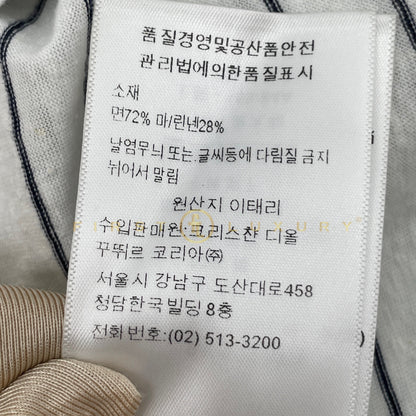 Mariniere Cotton T-Shirt - White/Blue (S)