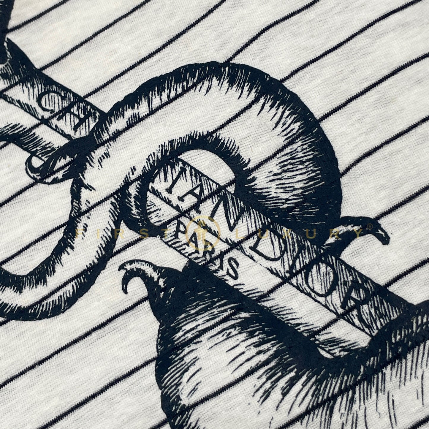 Mariniere Cotton T-Shirt - White/Blue (S)