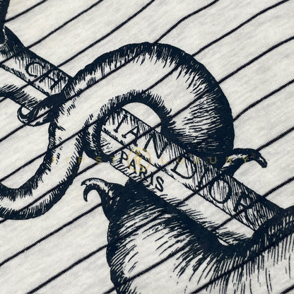 Mariniere Cotton T-Shirt - White/Blue (S)