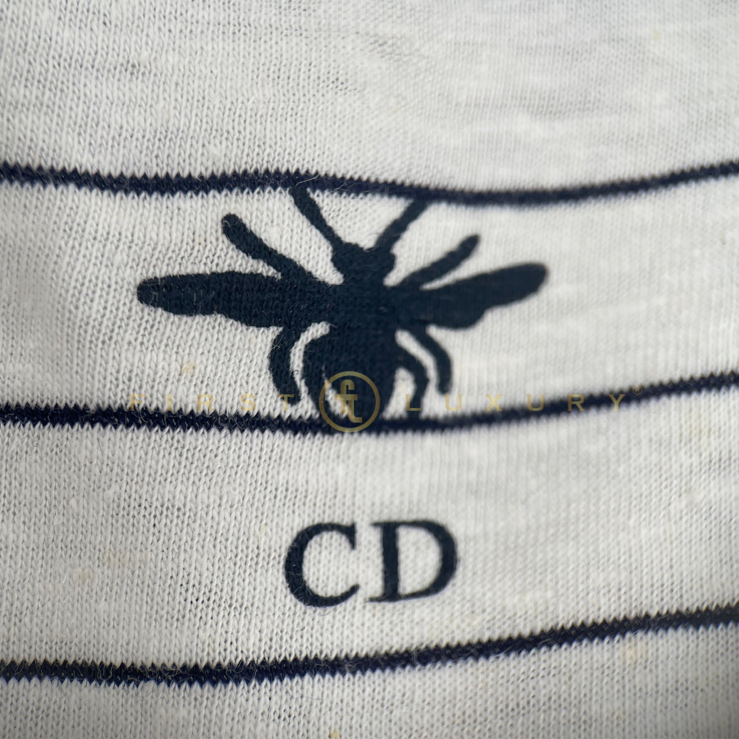 Mariniere Cotton T-Shirt - White/Blue (S)