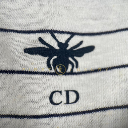 Mariniere Cotton T-Shirt - White/Blue (S)