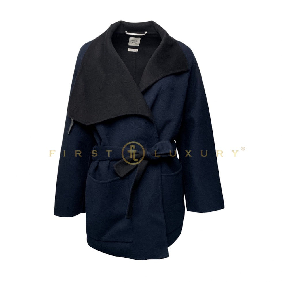 Cashmere Coat - Blue / Black (L)