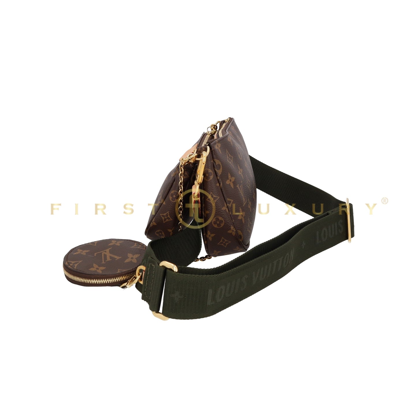 Multi Pochette Accessoires - Brown/Khaki/GHW