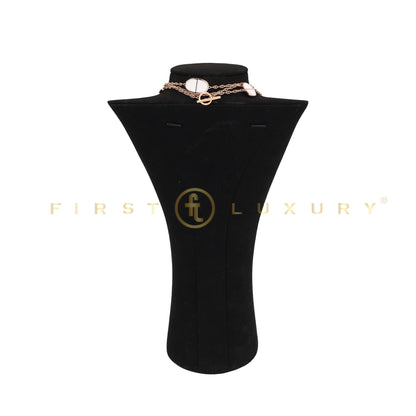 Ceramic Rose Gold Chaine d’Ancre Sautoir Necklace