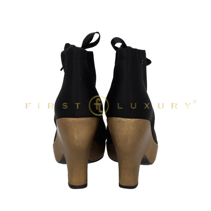 Coco Lace Up Shoes - Black / Gold(EU36)