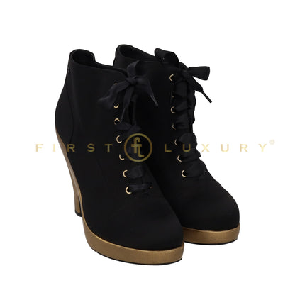 Coco Lace Up Shoes - Black / Gold(EU36)