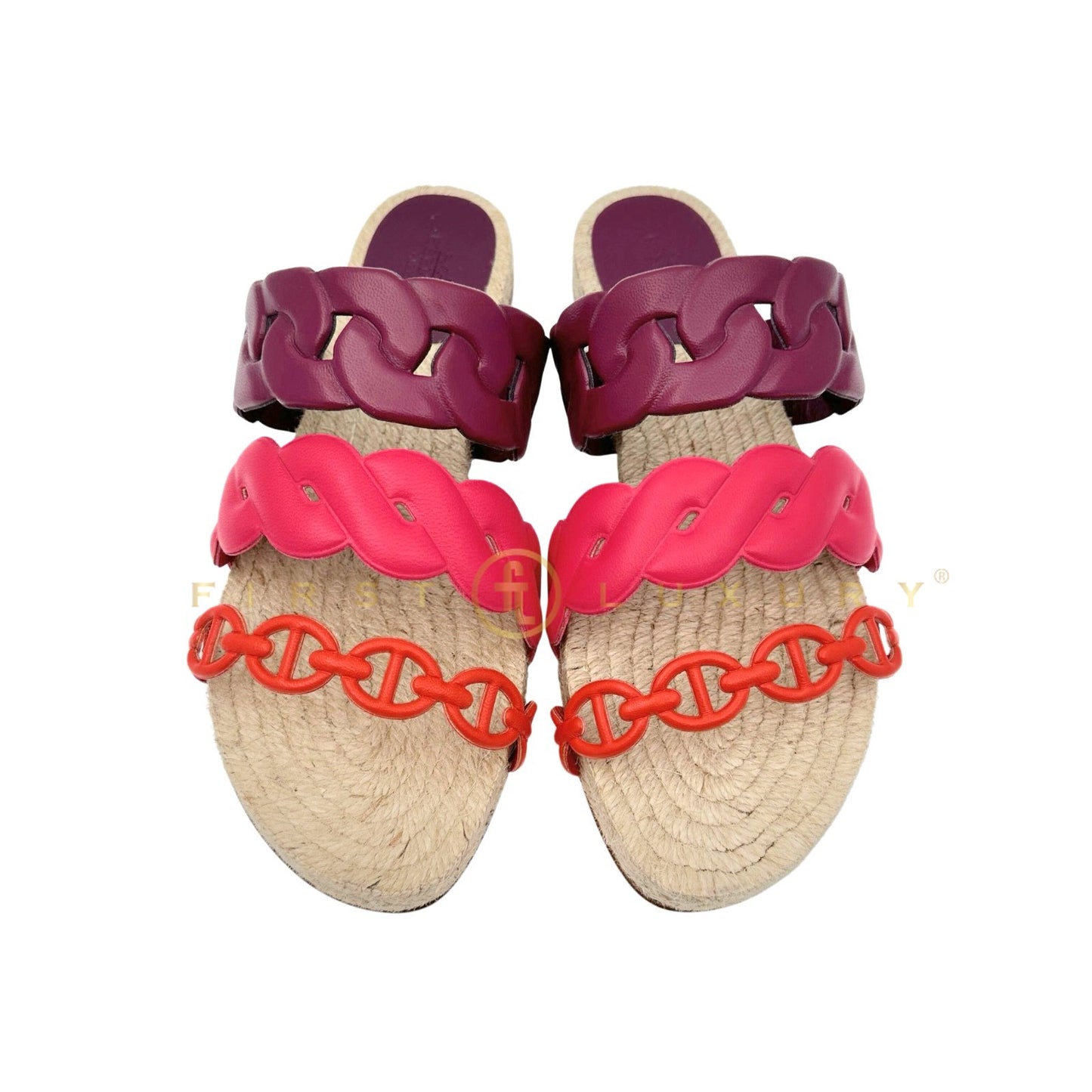 Gwen Espadrilles Nappa Sandal Multicolor Violet/Lilac/Orange ( EU 37 )