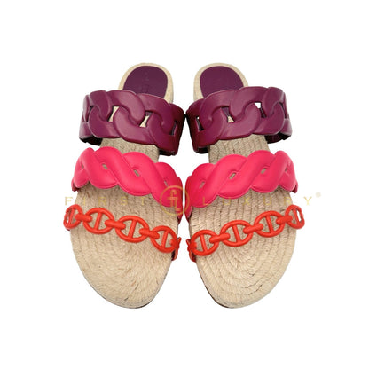 Gwen Espadrilles Nappa Sandal Multicolor Violet/Lilac/Orange ( EU 37 )