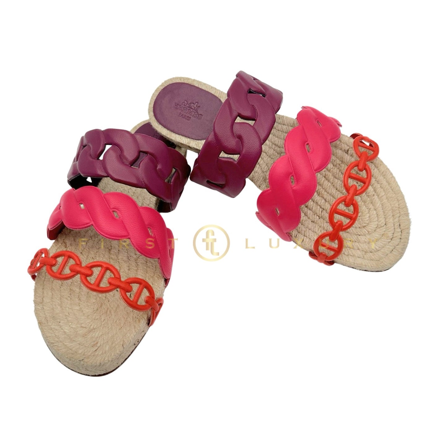 Gwen Espadrilles Nappa Sandal Multicolor Violet/Lilac/Orange ( EU 37 )