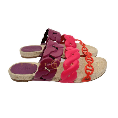 Gwen Espadrilles Nappa Sandal Multicolor Violet/Lilac/Orange ( EU 37 )