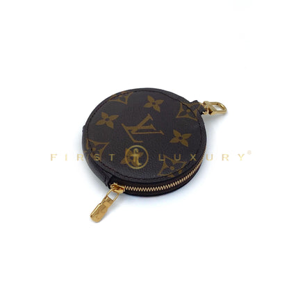 Limited Edition Monogram Japanese Garden Round Coin Purse - Brown / GHW
