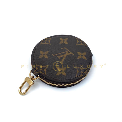 Limited Edition Monogram Japanese Garden Round Coin Purse - Brown / GHW